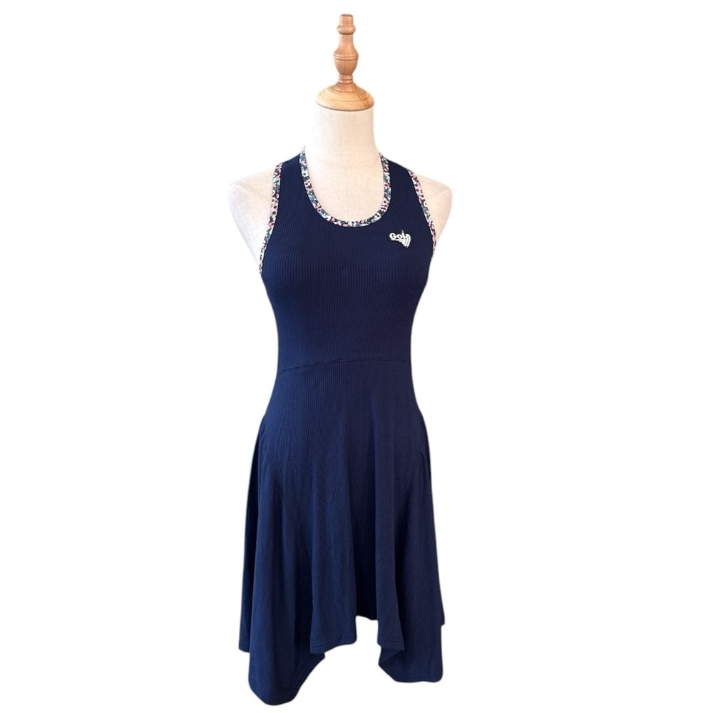 Anthropologie Gola Sun's Out Mini Dress Blue Motif Size Small New With Tags - Picture 2 of 10